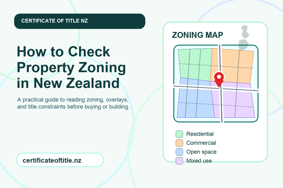 Property zoning map guide for New Zealand property buyers