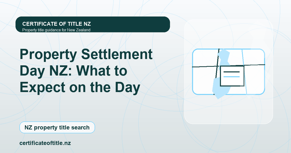 Property Settlement Day NZ: What to Expect on the Day