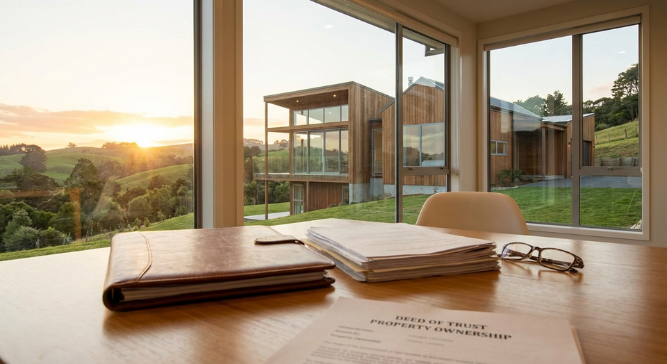 Family trust property title search New Zealand - home with ownership documents