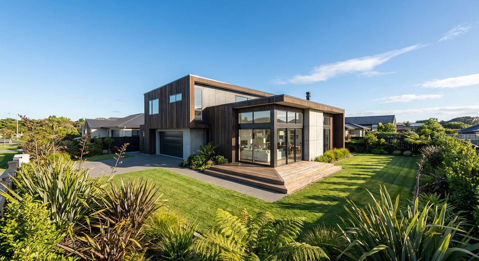 New Zealand suburban house showing property subject to resource consent conditions