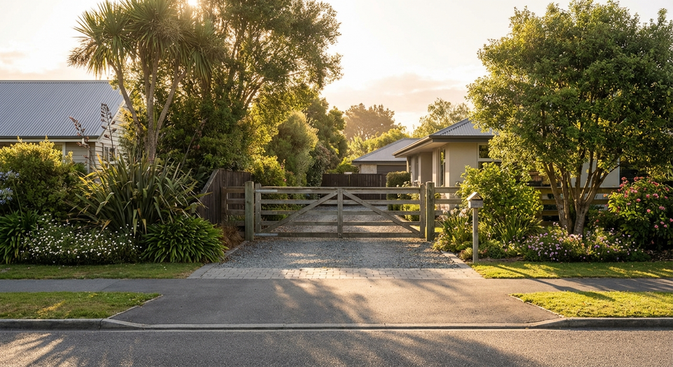 Shared driveway right of way easement between New Zealand properties
