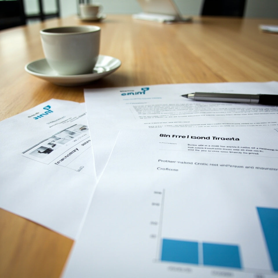 New Zealand property documents on a desk for vacant land title search