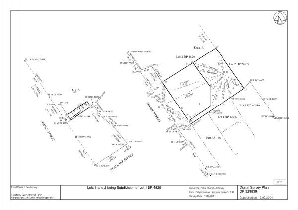 Cadastral Survey Plan (Survey sheet)